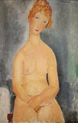 Sitzender Akt
